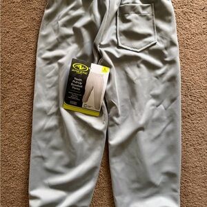 Athletic Works Light Gray Youth Pull-Up Baseball Pants